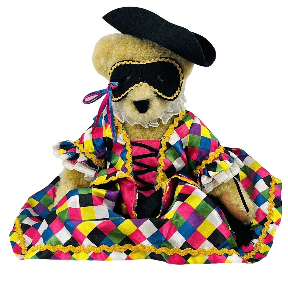 Bal Masque Fluffy Vanderbear Plush Bear 12" Legendary Party Collection NABCO